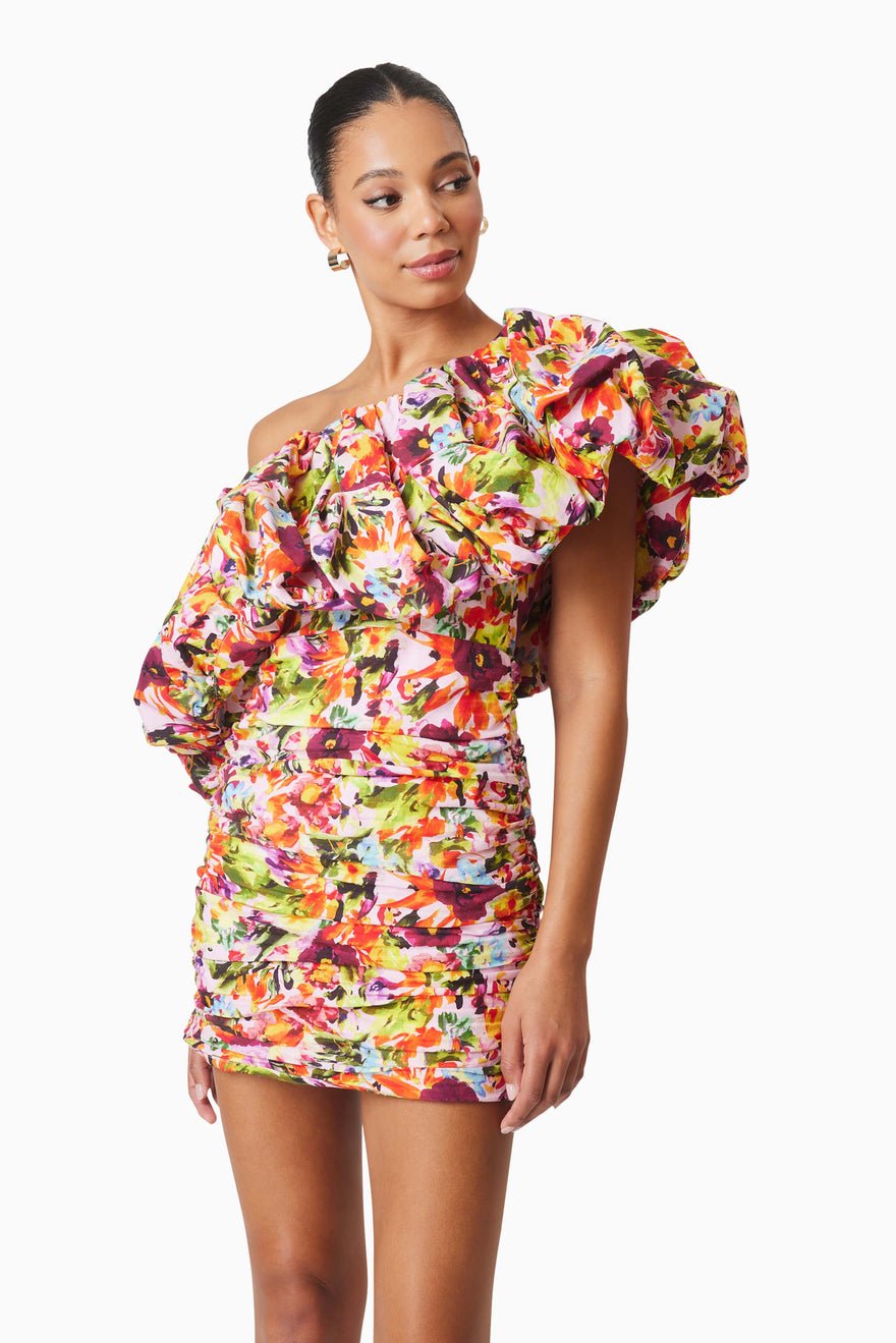 Elliatt Elira Mini Dress - Pink Multi photo 4
