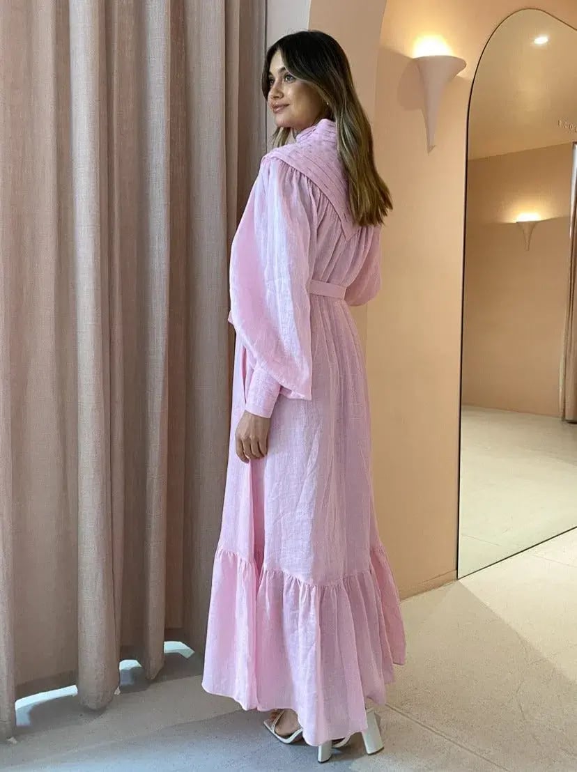 Alemais Halcyon Midi Dress In Candy Pink Size AU 8 photo 3