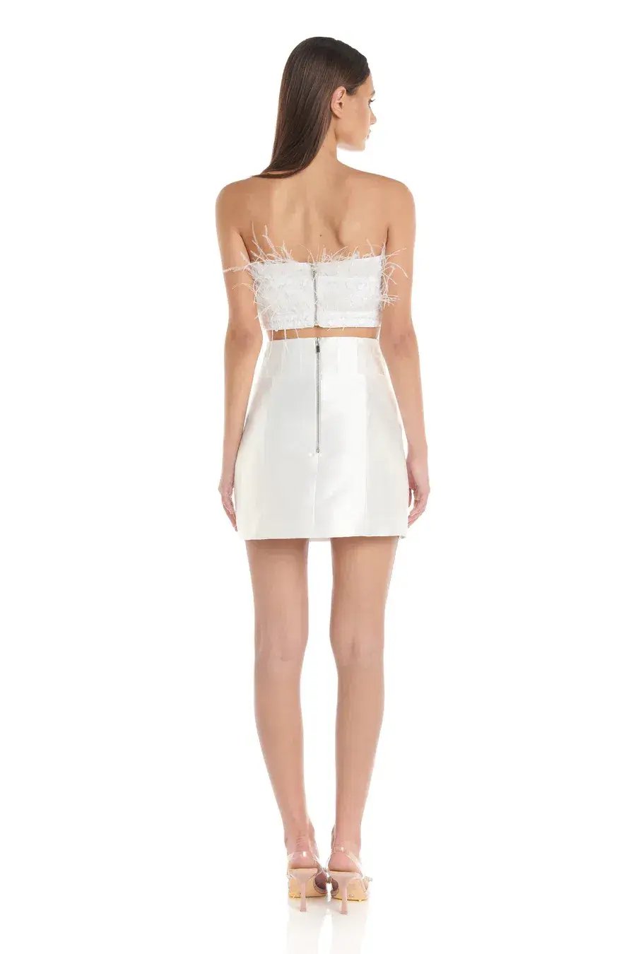 Eliya The Label Simone Skirt White Size 6 photo 3