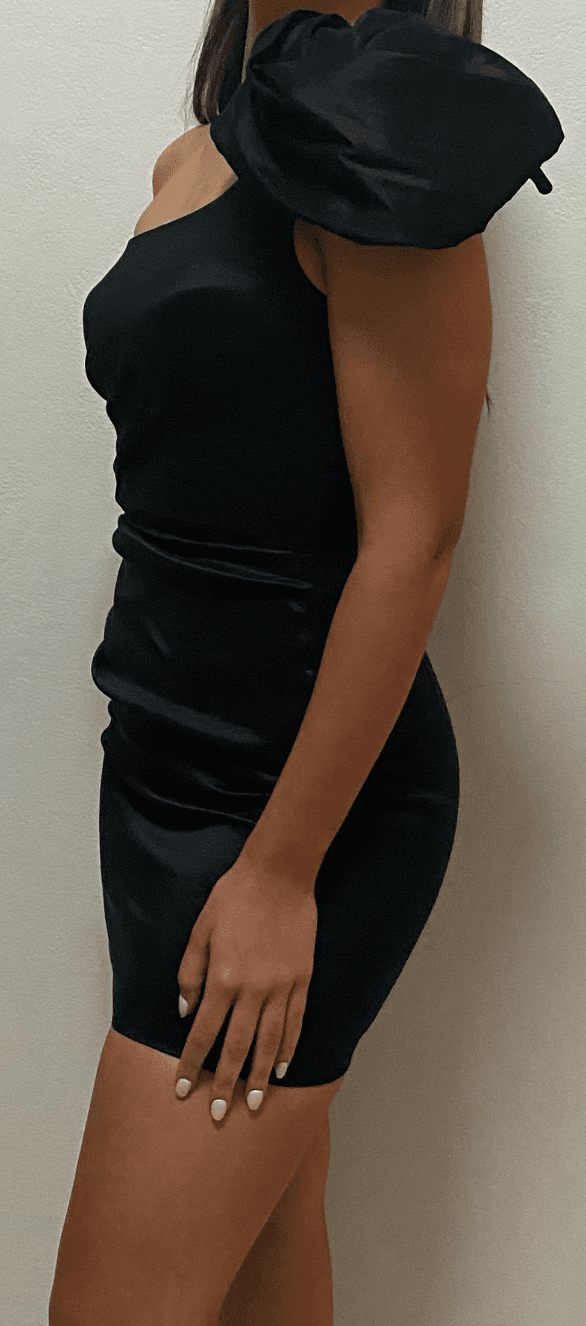 Love Nookie Candice One Shoulder Mini Dress Black Size 10 photo 5