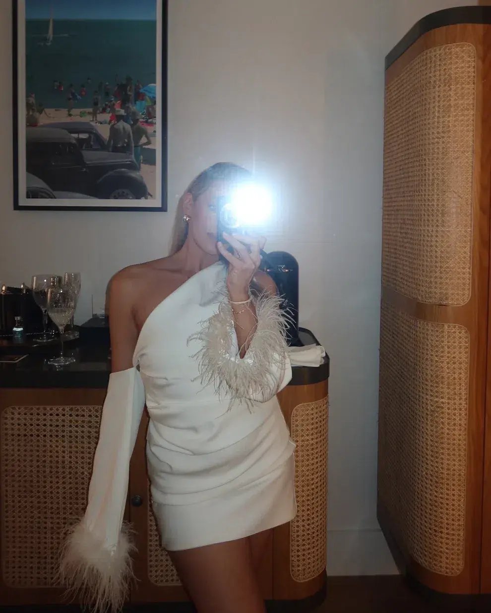 Bianca & Bridget Dezi Mini Dress White Size 8 photo 3