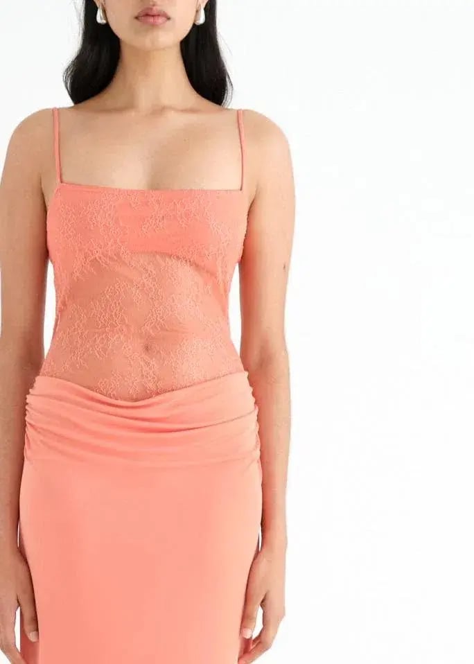Benni Stefania Maxi Dress Grapefruit Size 6 photo 3