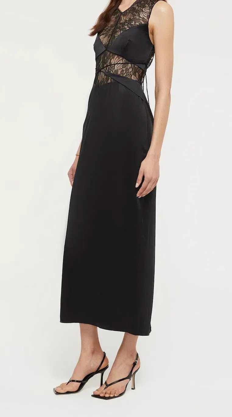 Ginia Amour Midi Dress Black Size S / AU 8 photo 2