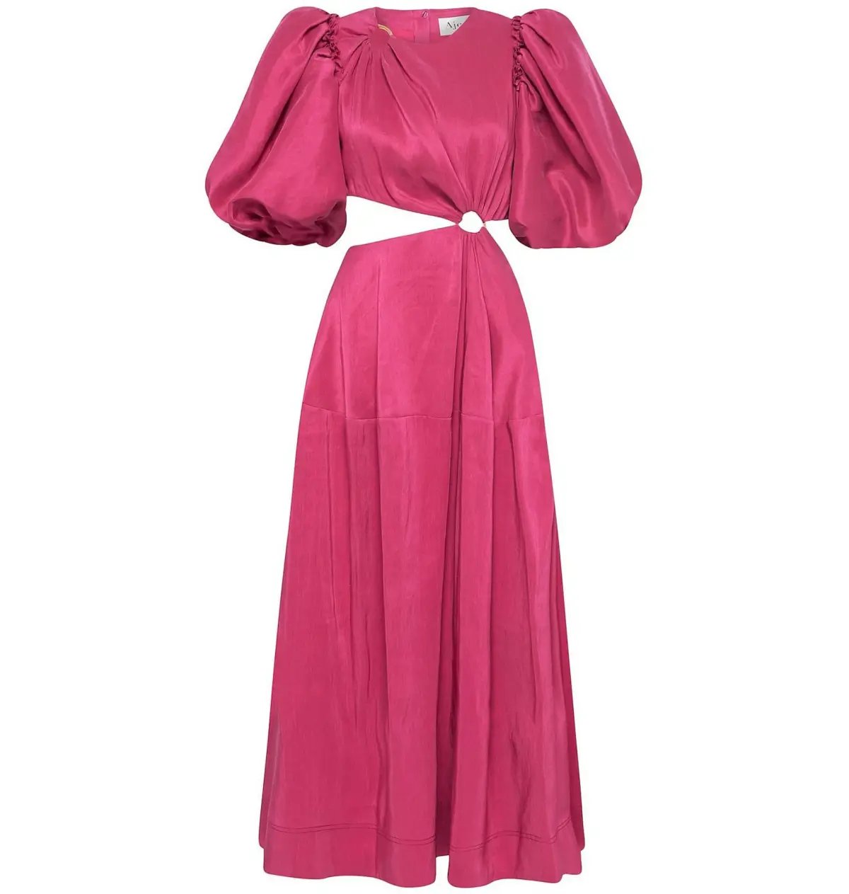 Aje Vanades Ring Cut Out Midi Dress Pink Size AU 8 photo 5