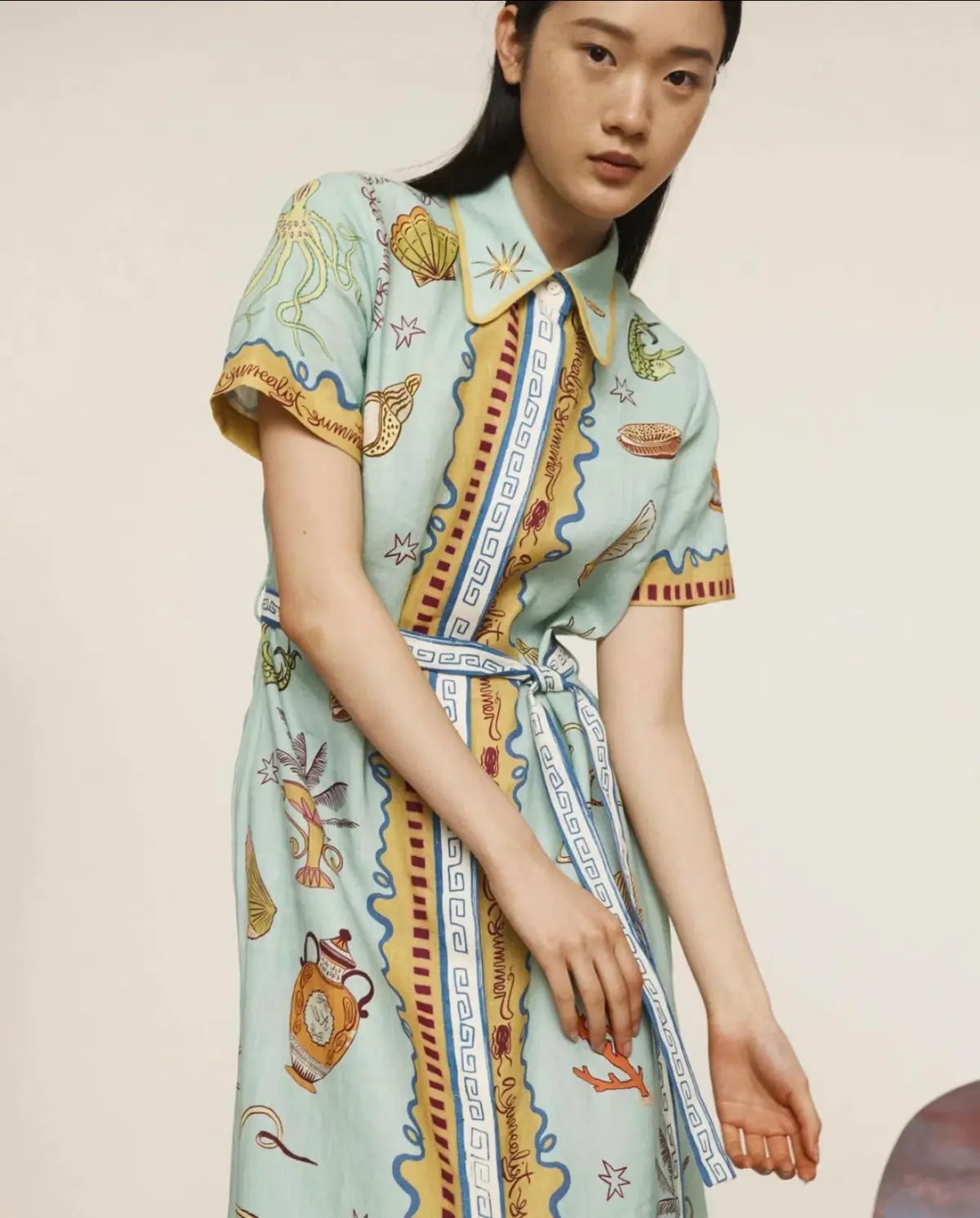 Alemais Surrealist Summer Shirtdress Size 16 photo 4