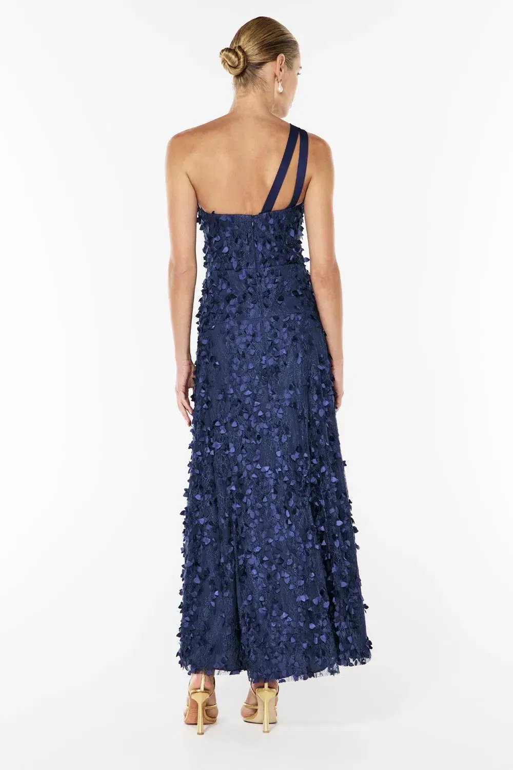 Manning Cartell Enchantment One Shoulder Maxi Dress Royal Blue Size M/AU 10 photo 4
