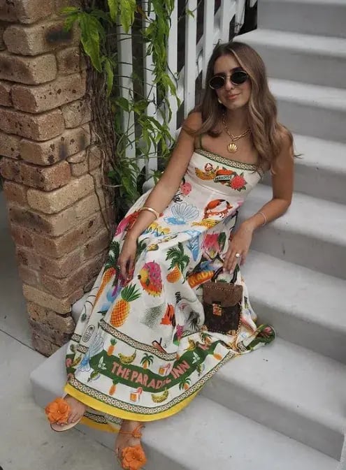 Alemais Paradiso Sundress in Multi Size AU 10 photo 2