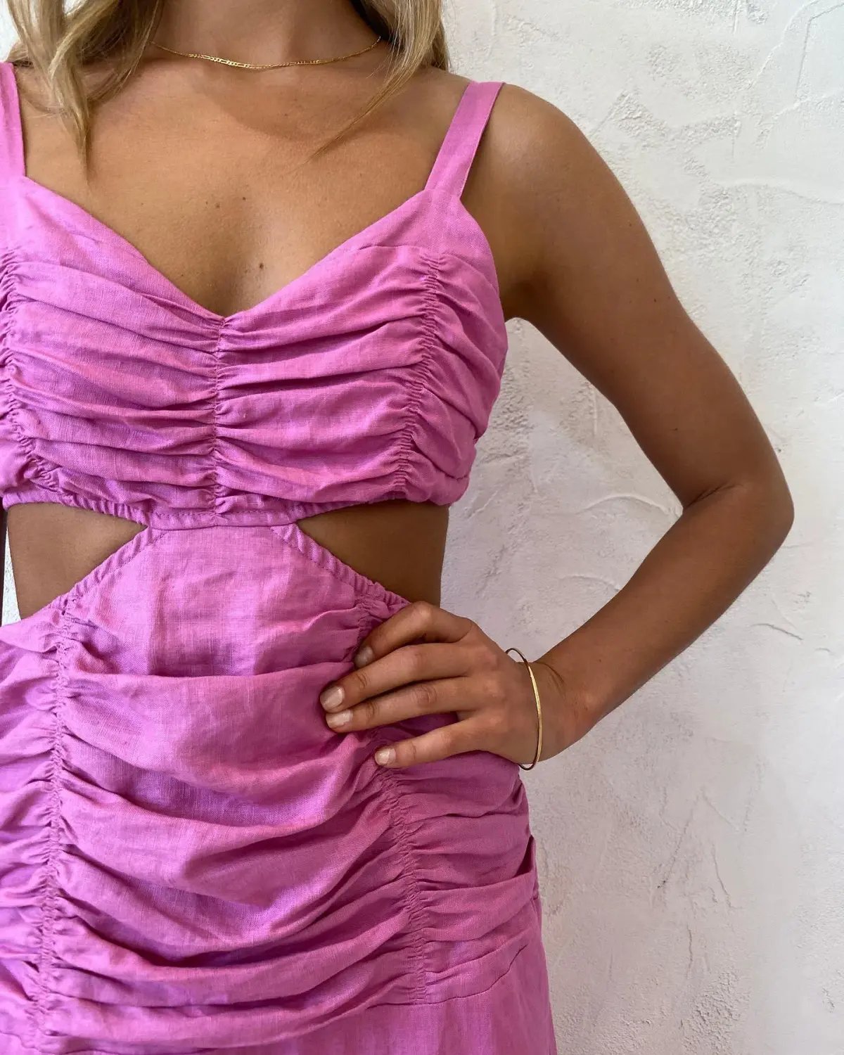 Suboo Aster Cut Out Maxi Dress Fuchsia Size L / Au 12 photo 3