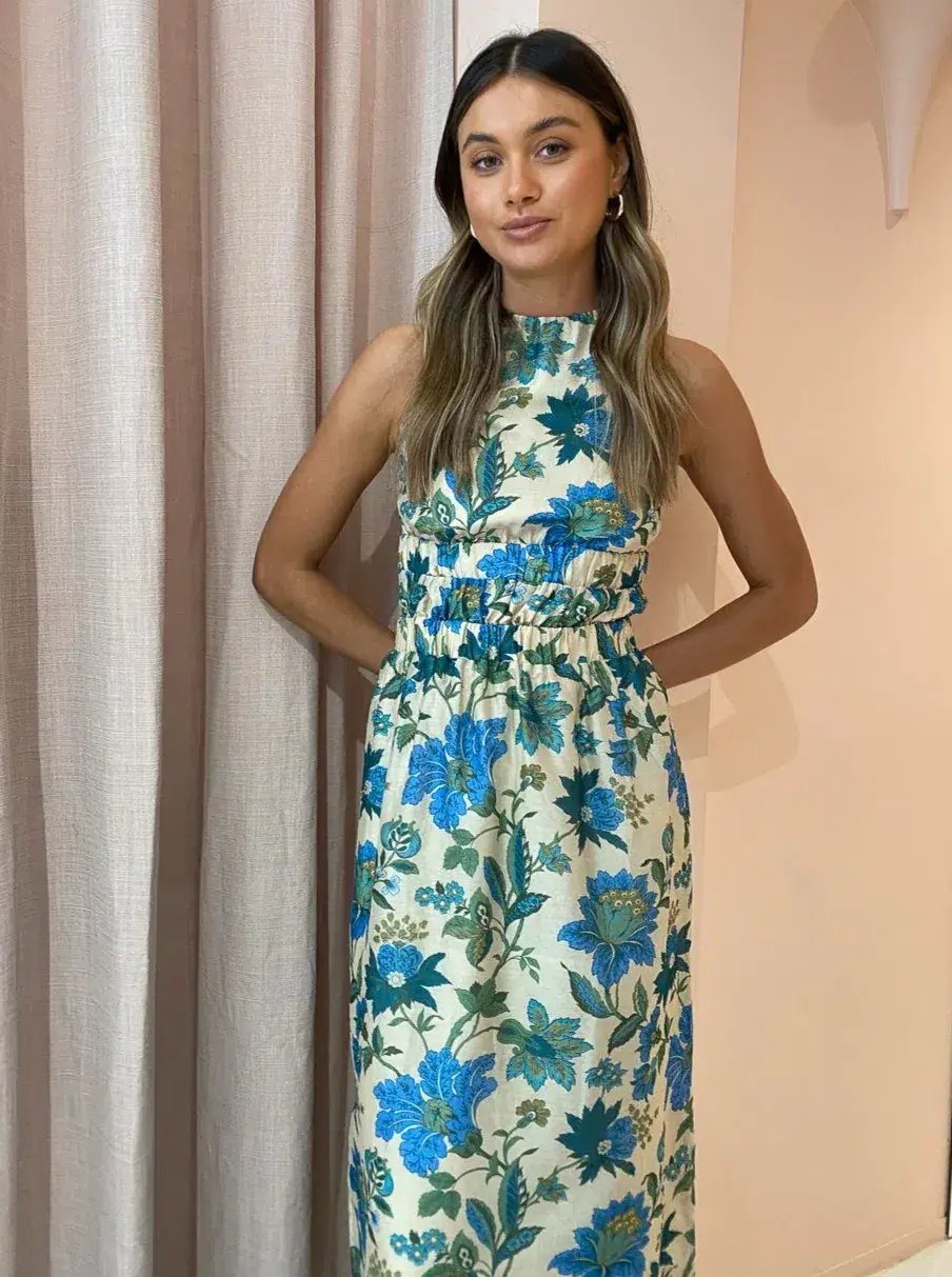 Sir the Label Celia Cross Back Gown in Marguerite Print Size 8 photo 5