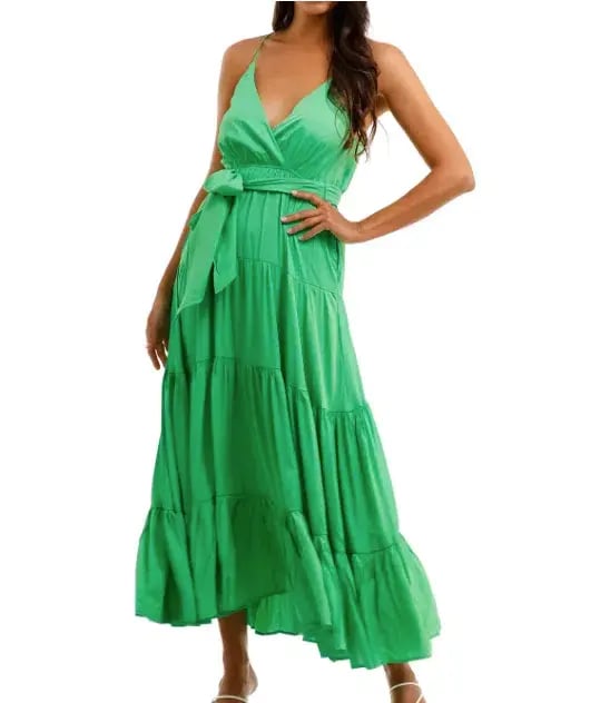 Sheike Mystique Maxi Dress Green Size 6 photo 3