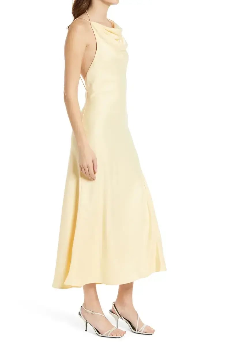 Misha Dawn Halter Dress  Italian Straw Size 6 photo 2