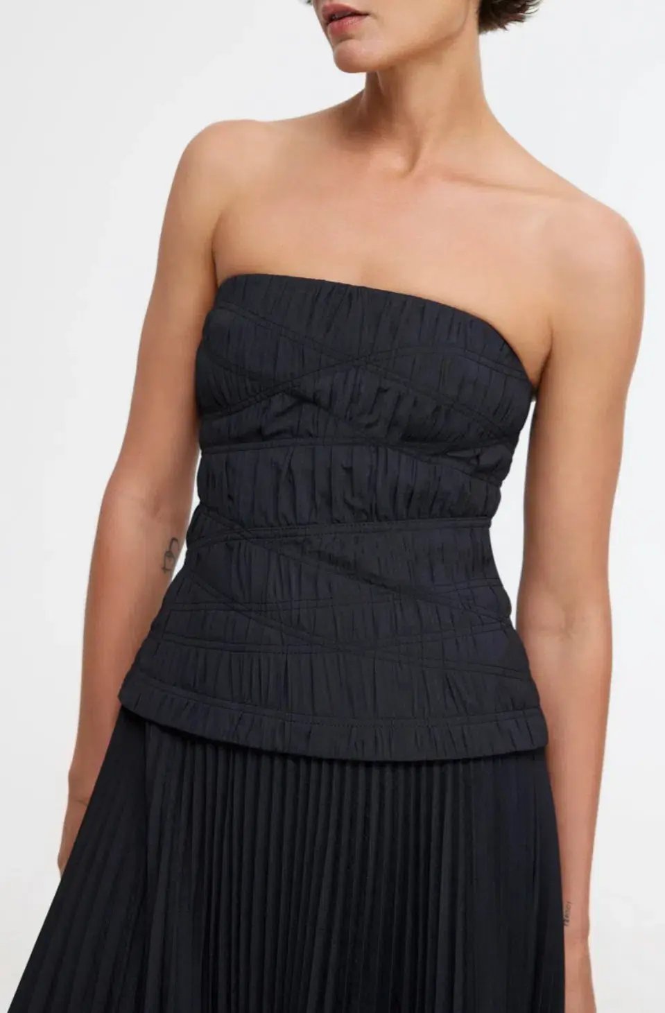 Acler Black Bristol Midi Dress in Black Size AU 10 photo 4