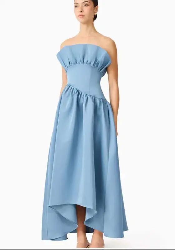Elliatt Laurel Dress in Steel Blue Size S/8 photo 3
