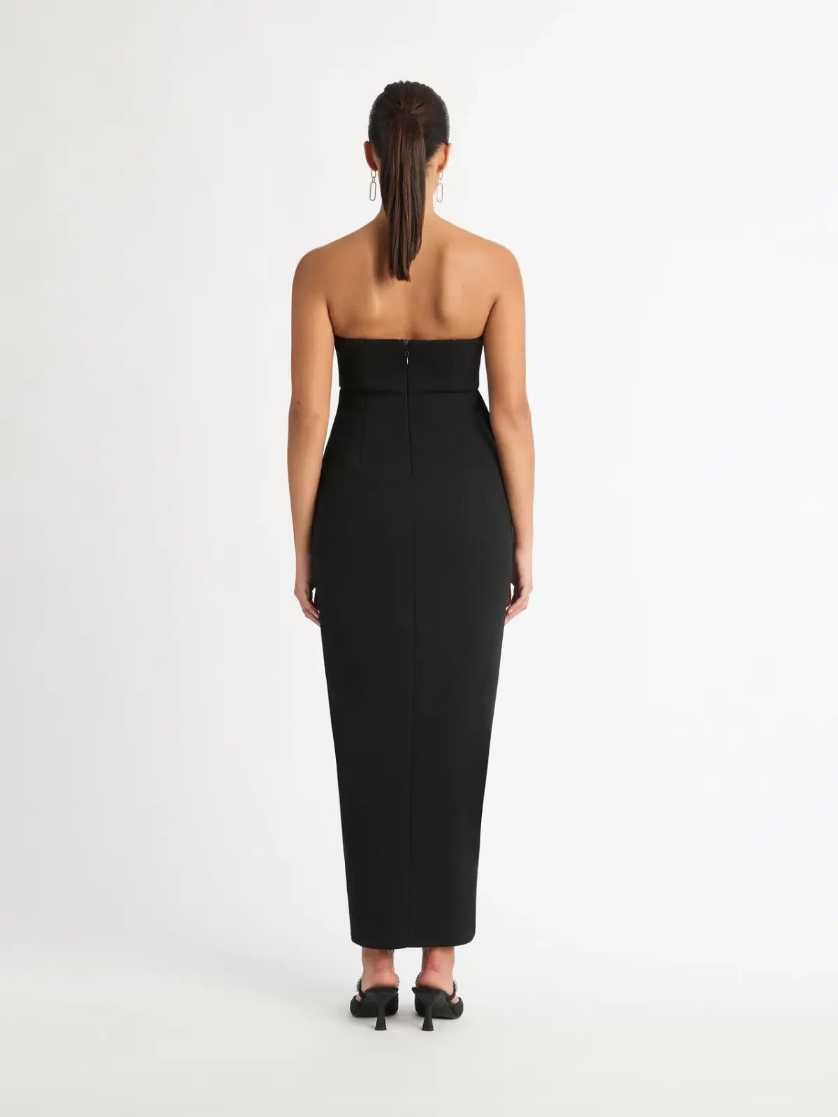 Sheike Origami Maxi Dress Black Size 8 photo 3