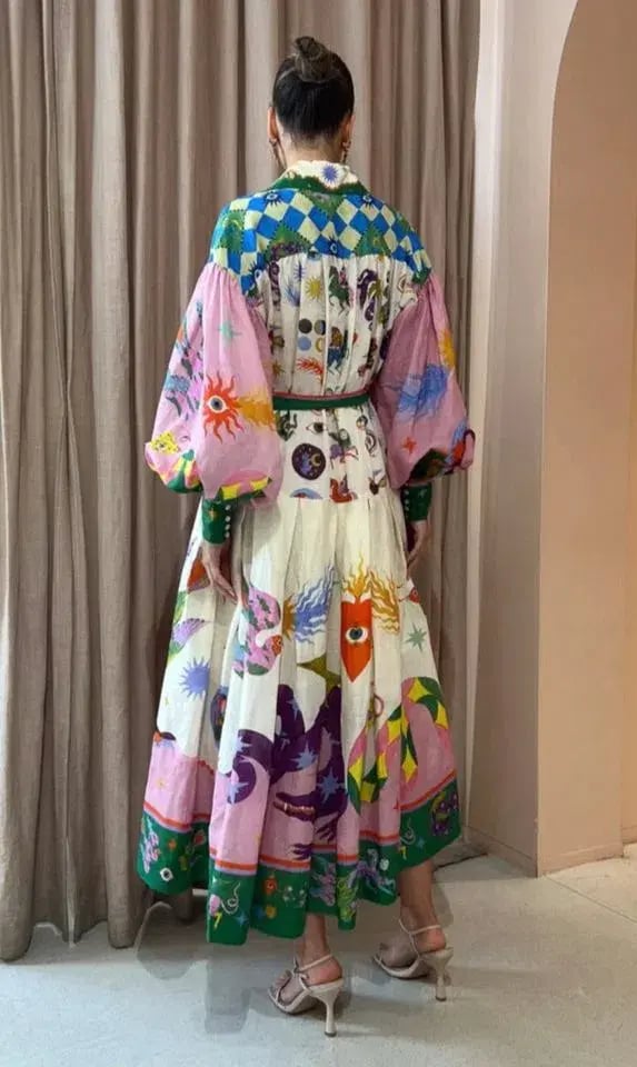 Alemais Seeker Shirt Dress Multi Size Size AU 8 photo 3