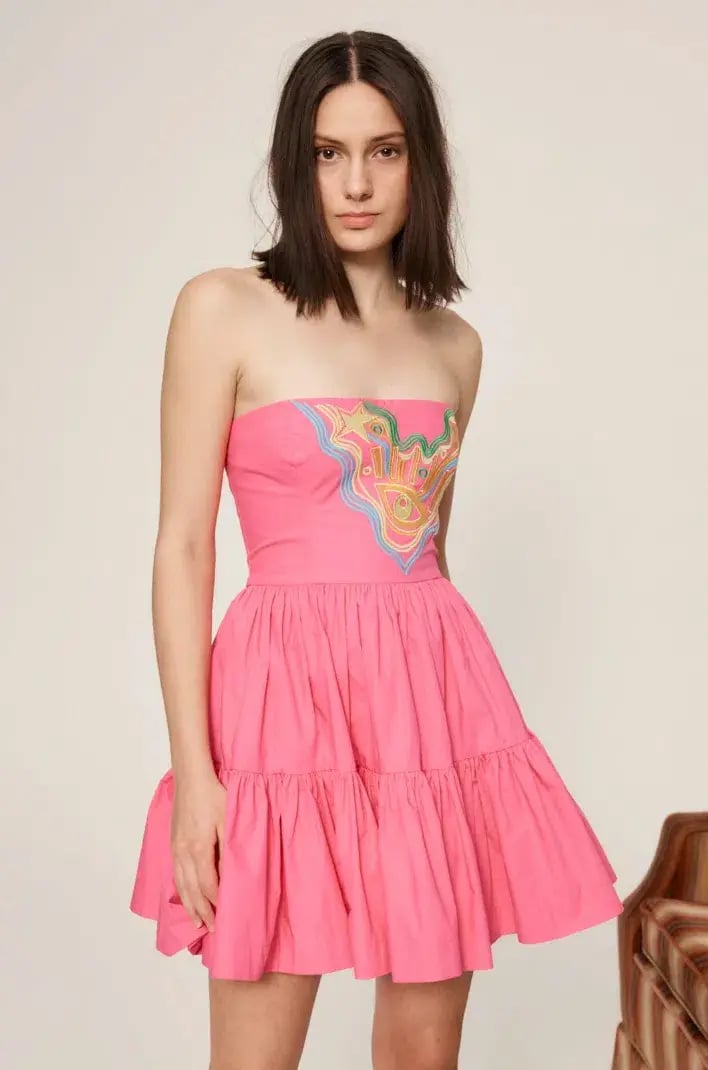 Alemais Celeste Mini Dress Pink Size 6 photo 2