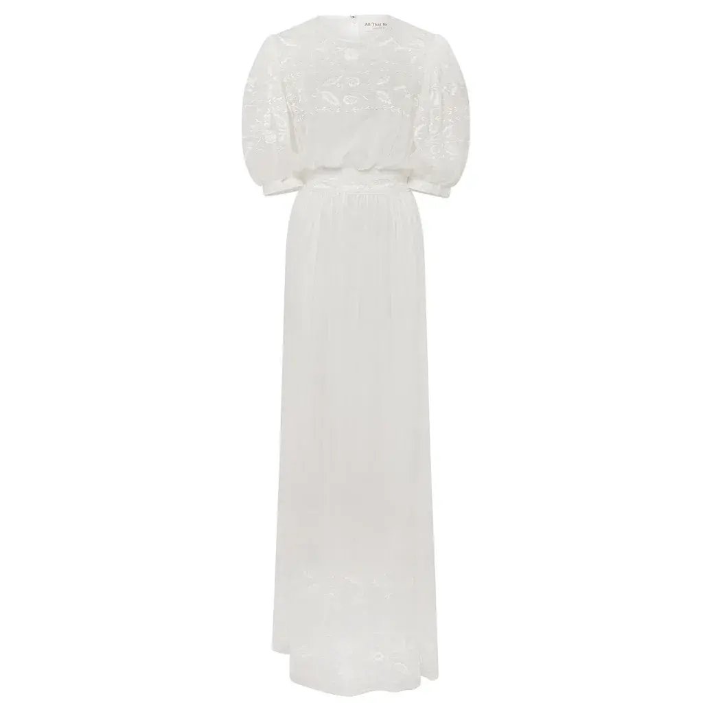 All That Remains Jean Dress White Size 10 photo 3