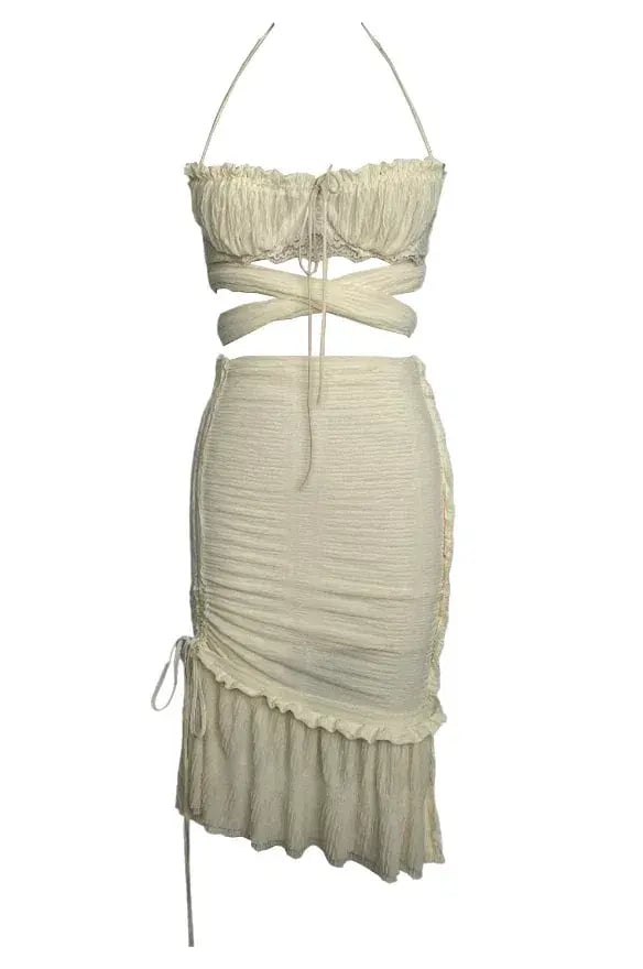 Fait Par Foutch Antoinette Set Cream Size AU 6 photo 5
