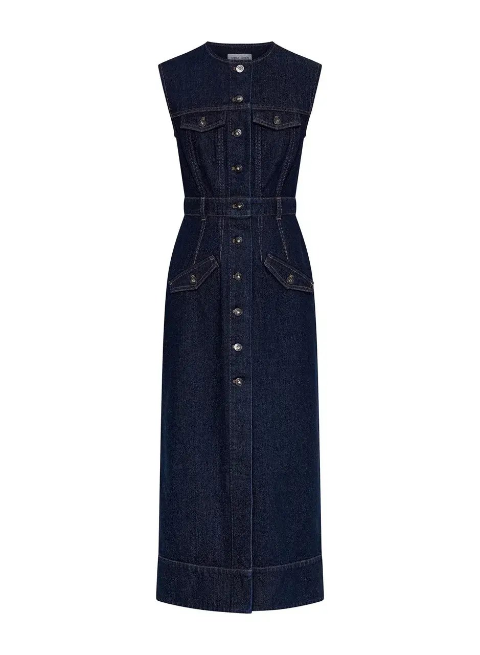 Anna Quan Paige Denim Dress Indigo Size AU 12 photo 7