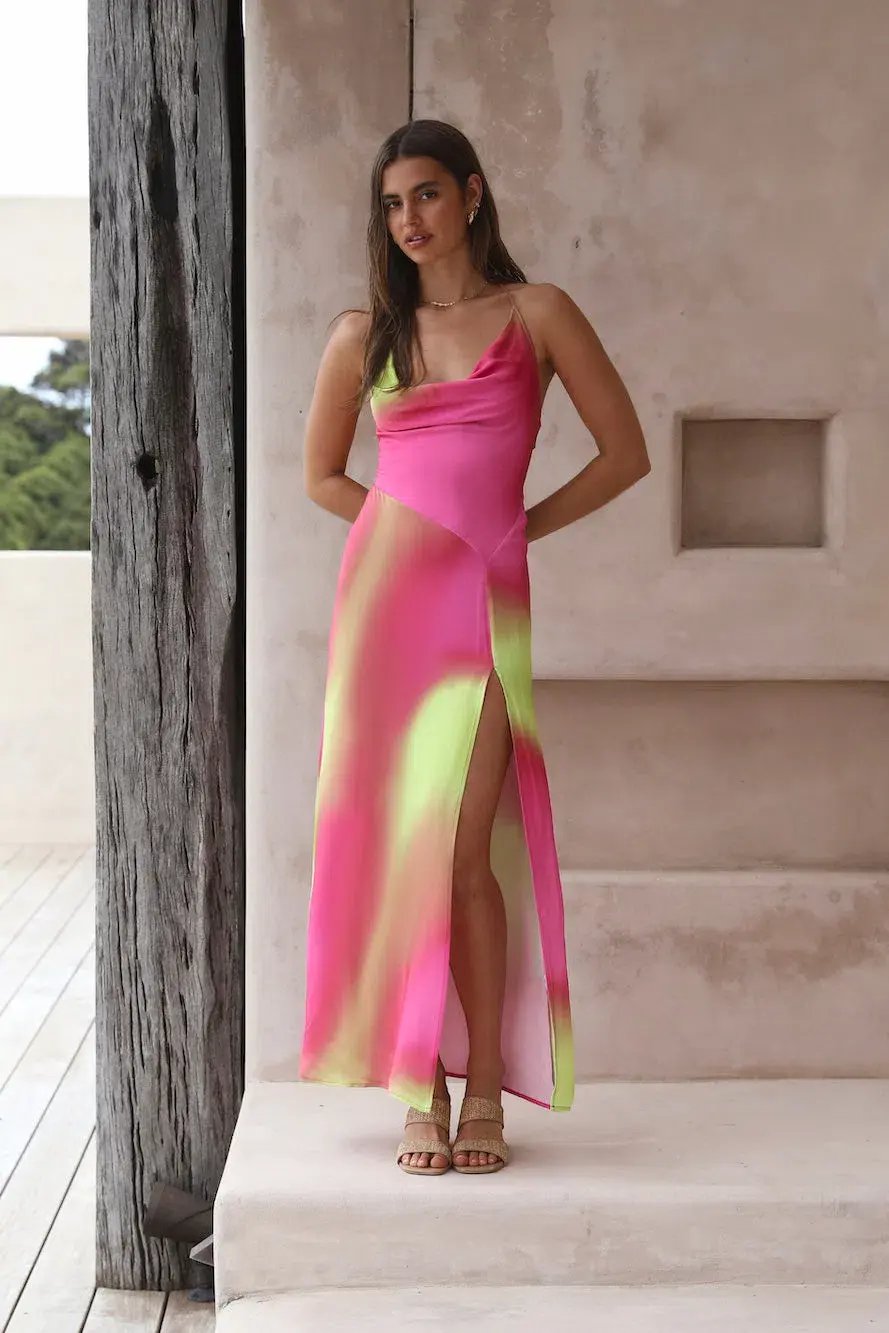 The Wolf Gang Makena Maxi Dress Pink Size 8 photo 2