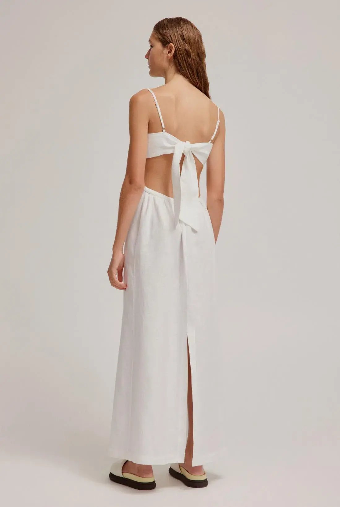 Venroy Tie Back Maxi Dress Milk Size 12 photo 3
