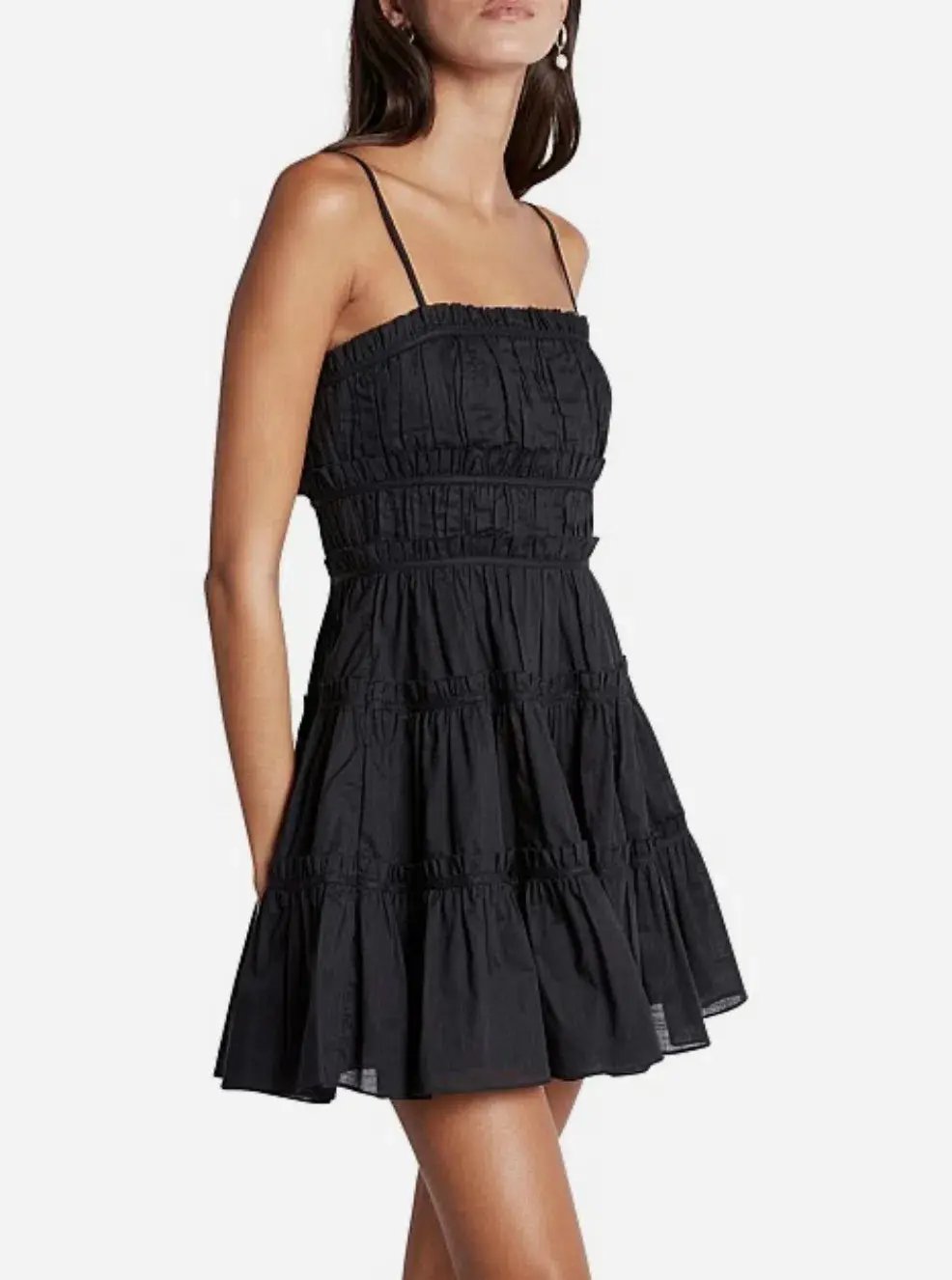 Aje Breathless Mini Dress Black Size 14 photo 2