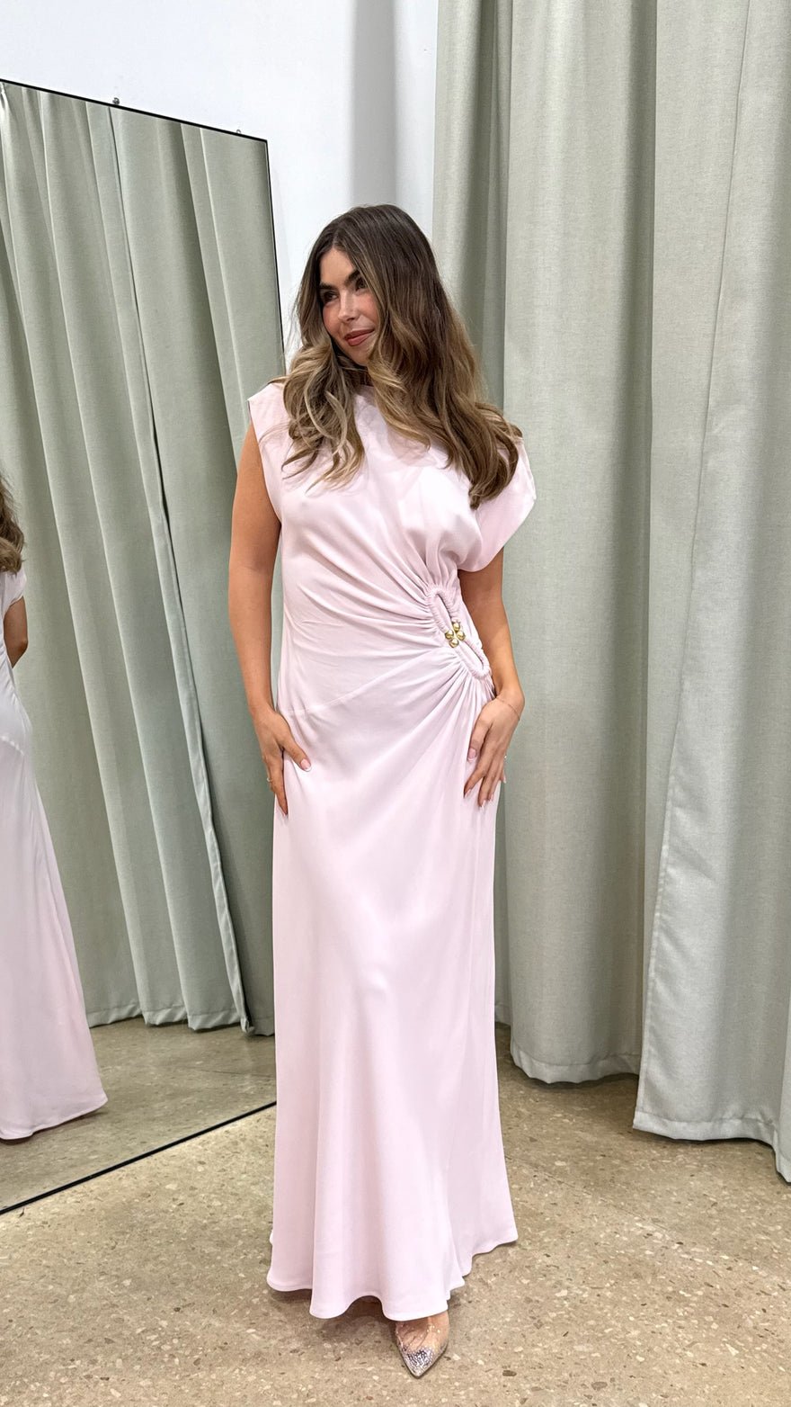 Scanlan Theodore Turban Ring Dress, Pink photo 2