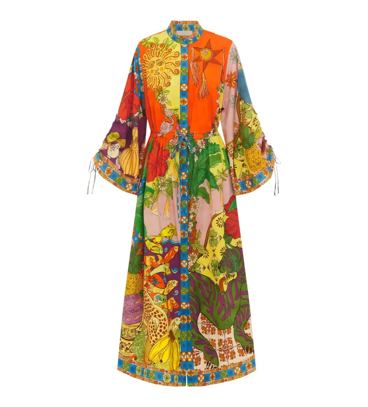 Alémais Tiger Shirtdress Multi Size 12 photo 3