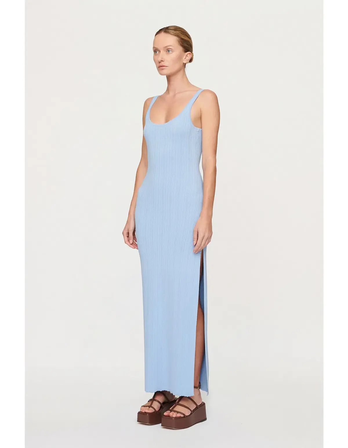 Clea Palmer Ladder Knit Dress Blue Size XS / AU 6 photo 2