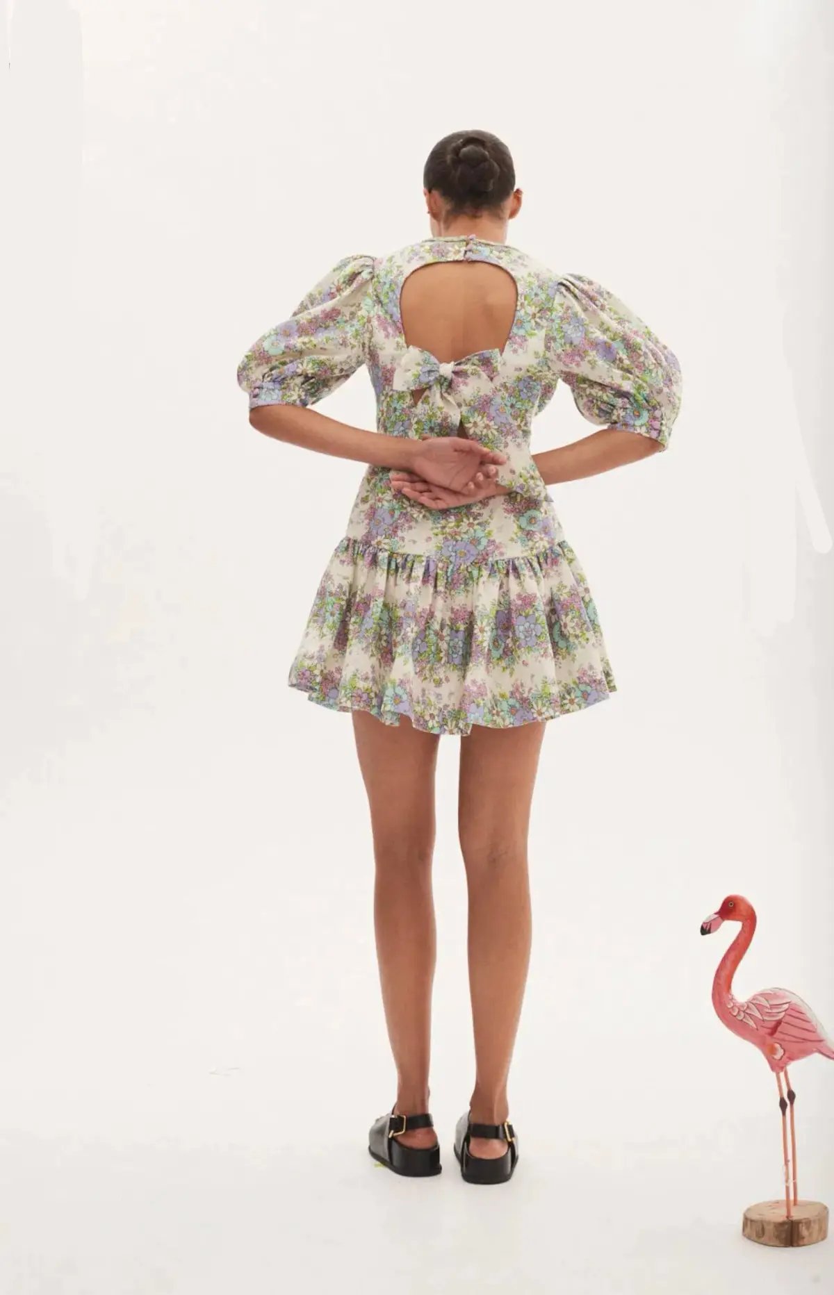 Alemais Alamos Agnes Mini Dress Cream Size AU 12 photo 3