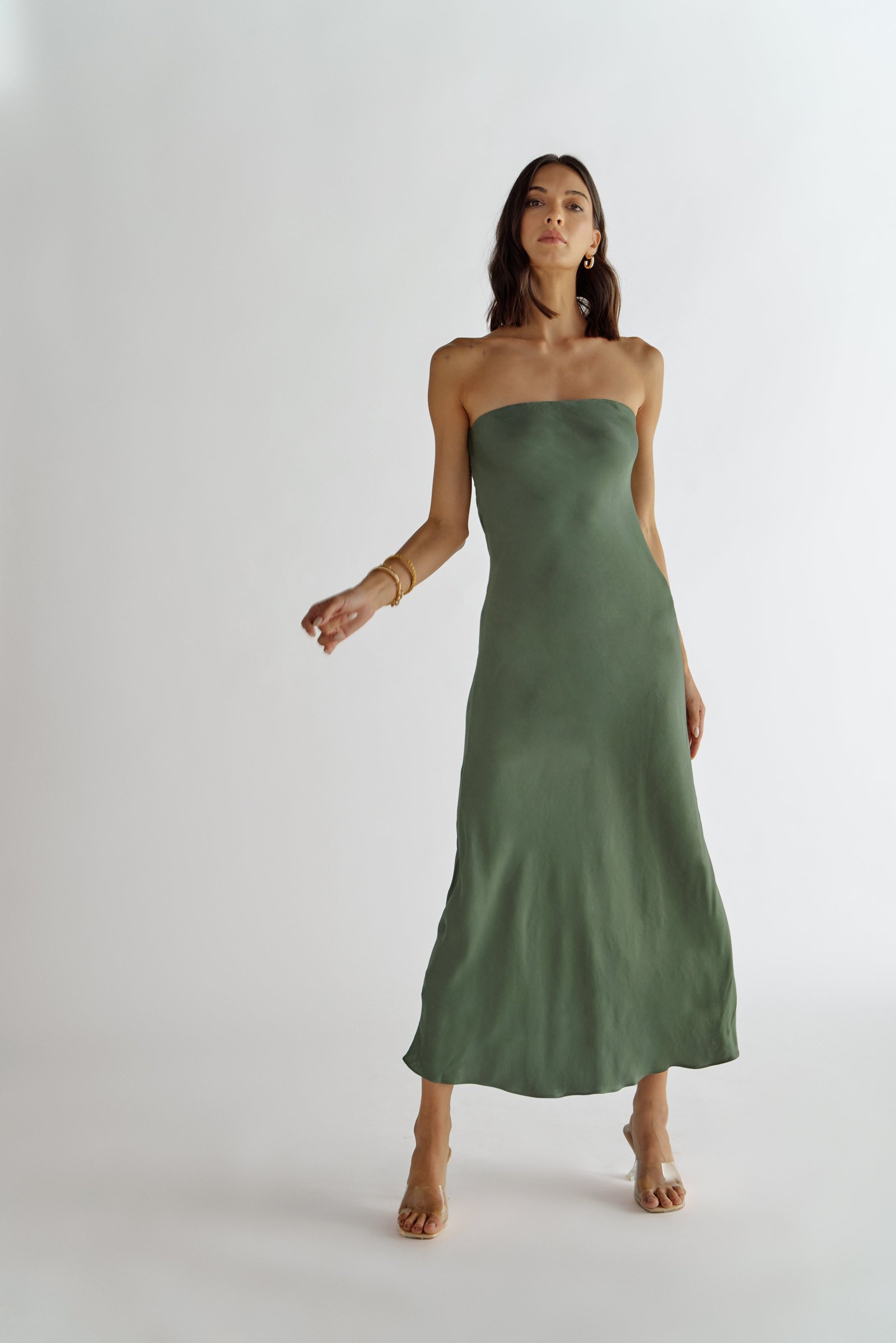 SUMMER AWAY MATERA DRESS - SAGE photo 3