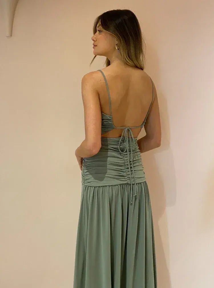 Bec and Bridge Vixen Maxi Dress in Olive Size 12 photo 3