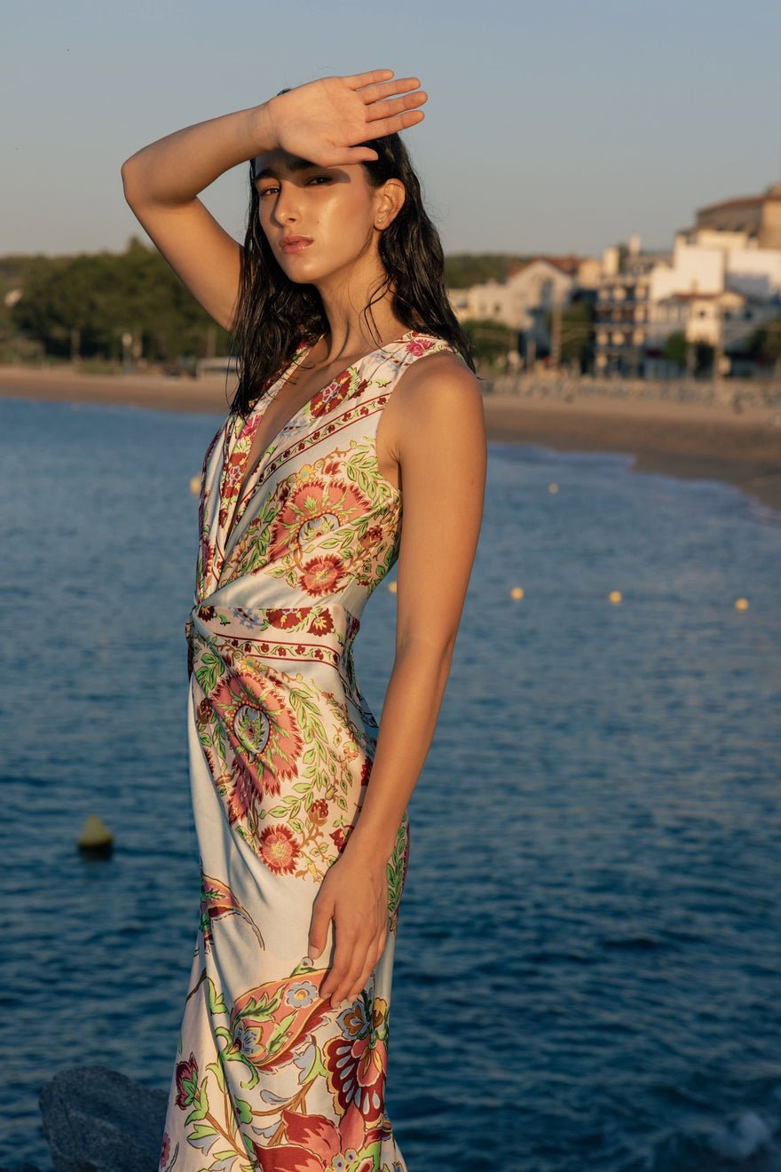 One Fell Swoop Gaia Dress - Romani Skyline photo 4