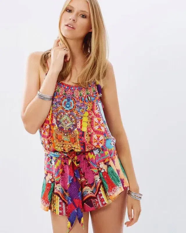Camilla Childs Play Silk Playsuit Multi Size 8 photo 4