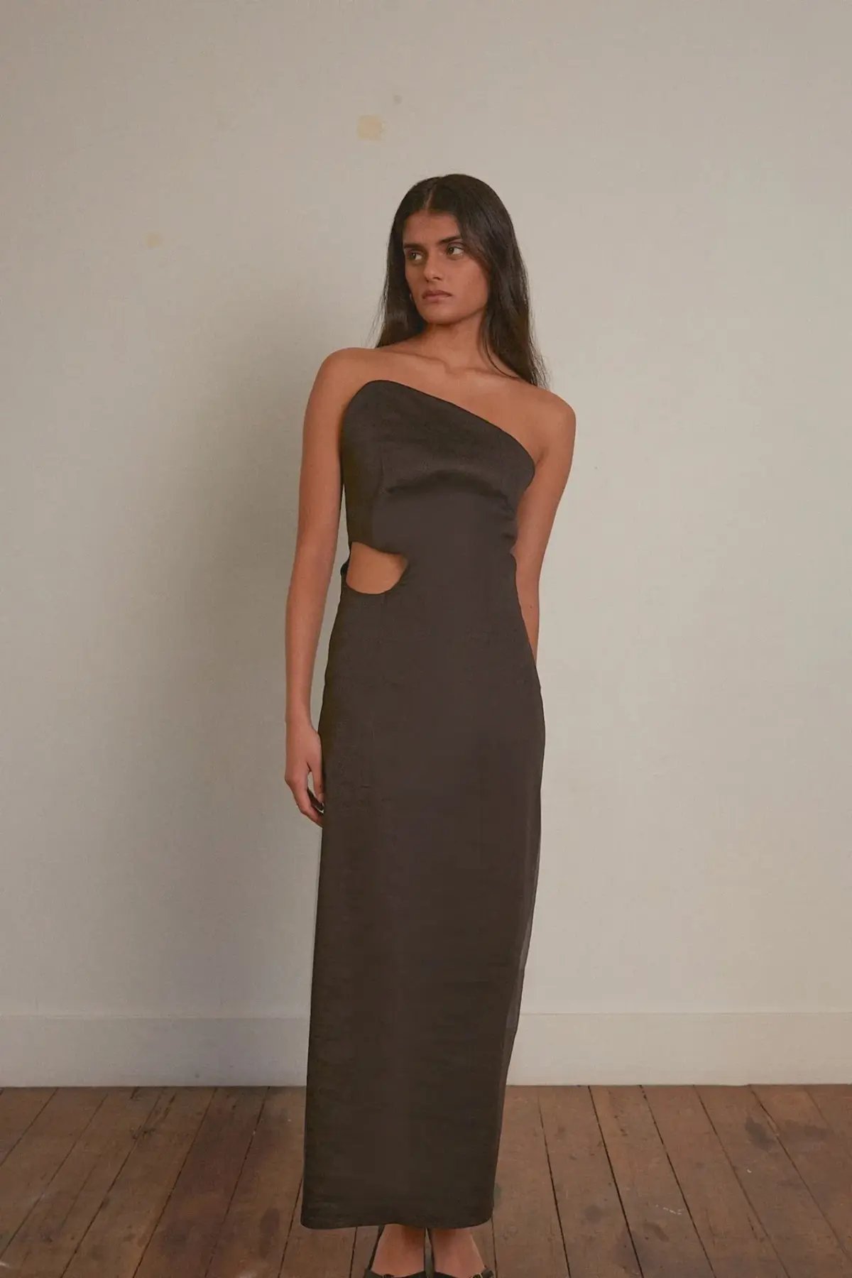Elaine Hersby Pippa Midi Dress Black Size L / AU 12 photo 2