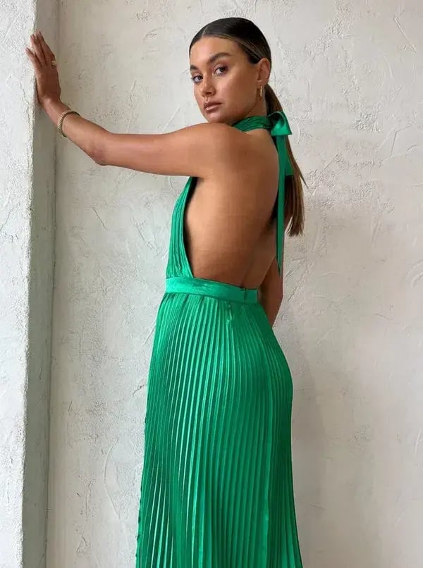 L'Idee Renaissance Gown in Bright Green Size AU 10 photo 7