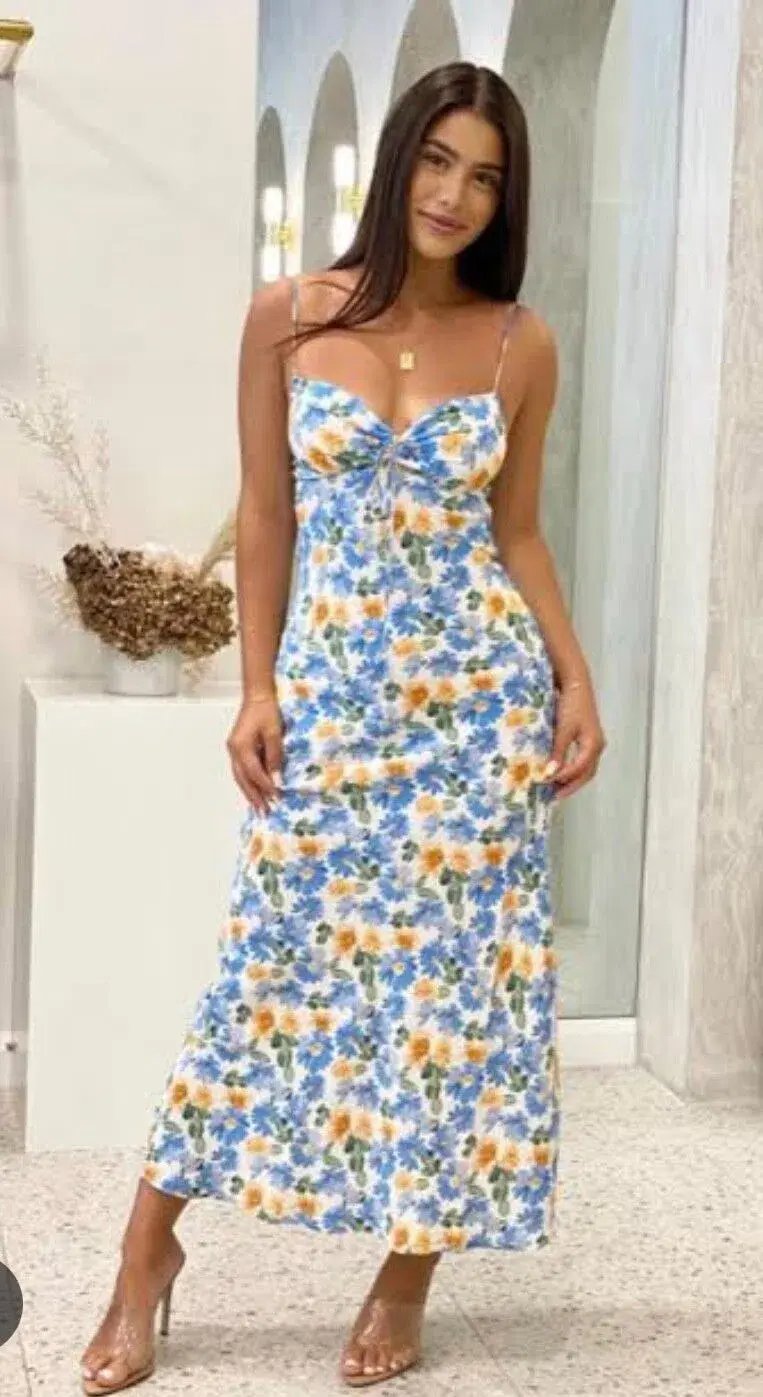 Bec & Bridge La Jolie Midi Dress Floral Size 12 photo 4