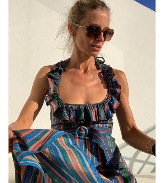 Zimmermann Allia Striped Picnic Maxi Dress Multi Size 6 photo 2