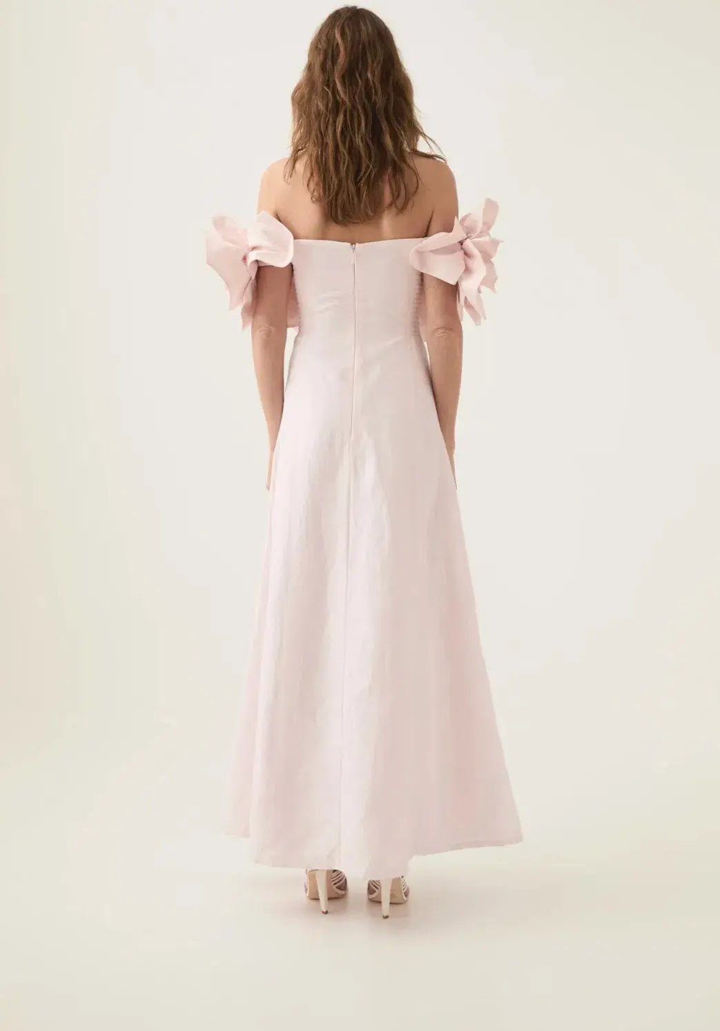 Aje Etta Midi Dress Pastel Pink Size AU 10 photo 3