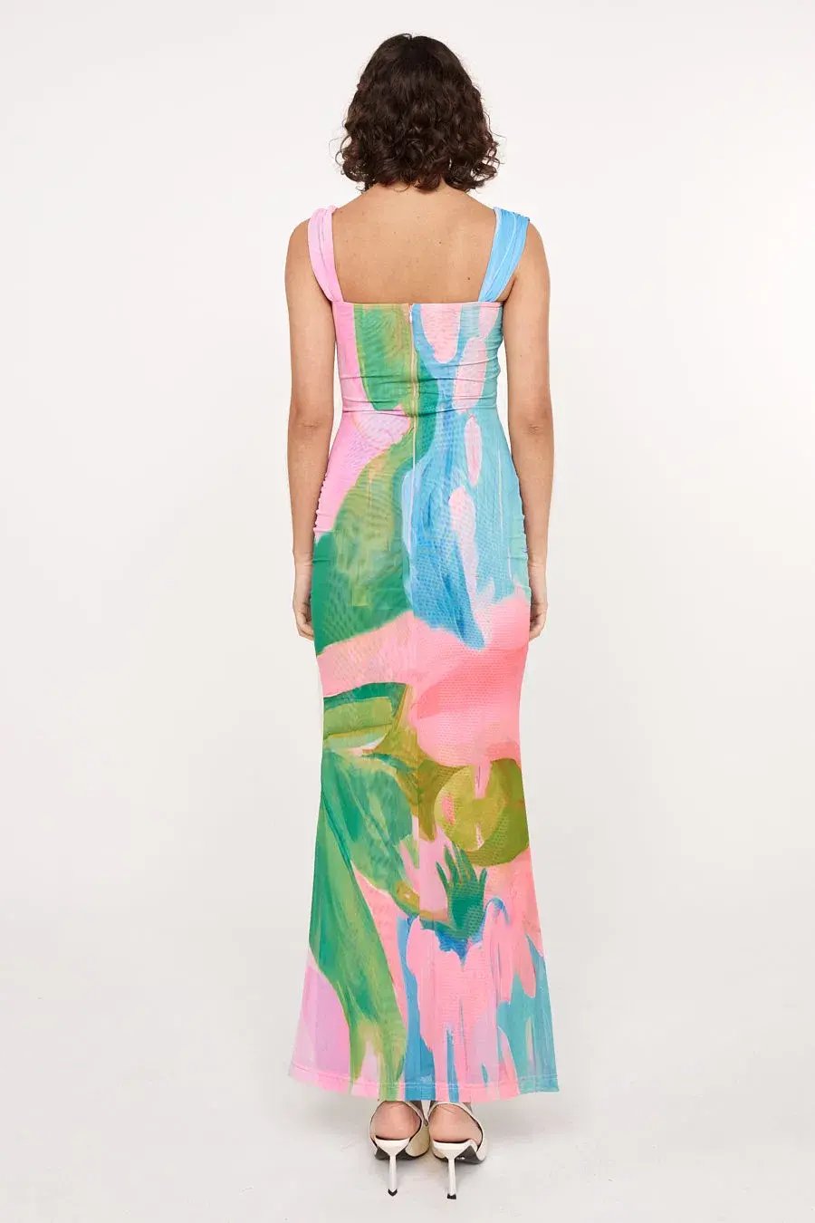 She is OLLA Imogen Mesh Dress Gaia Size 8 photo 3