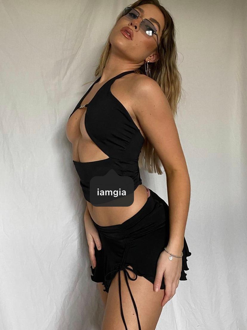 I.AM.GIA Cosmo Top & Amy Skirt Black Size 8 photo 2