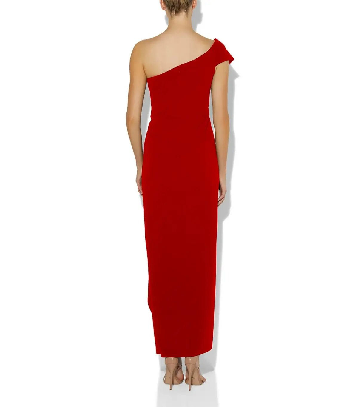 Montique Bella Stretch Crepe Maxi Gown Red Size AU 8 photo 5
