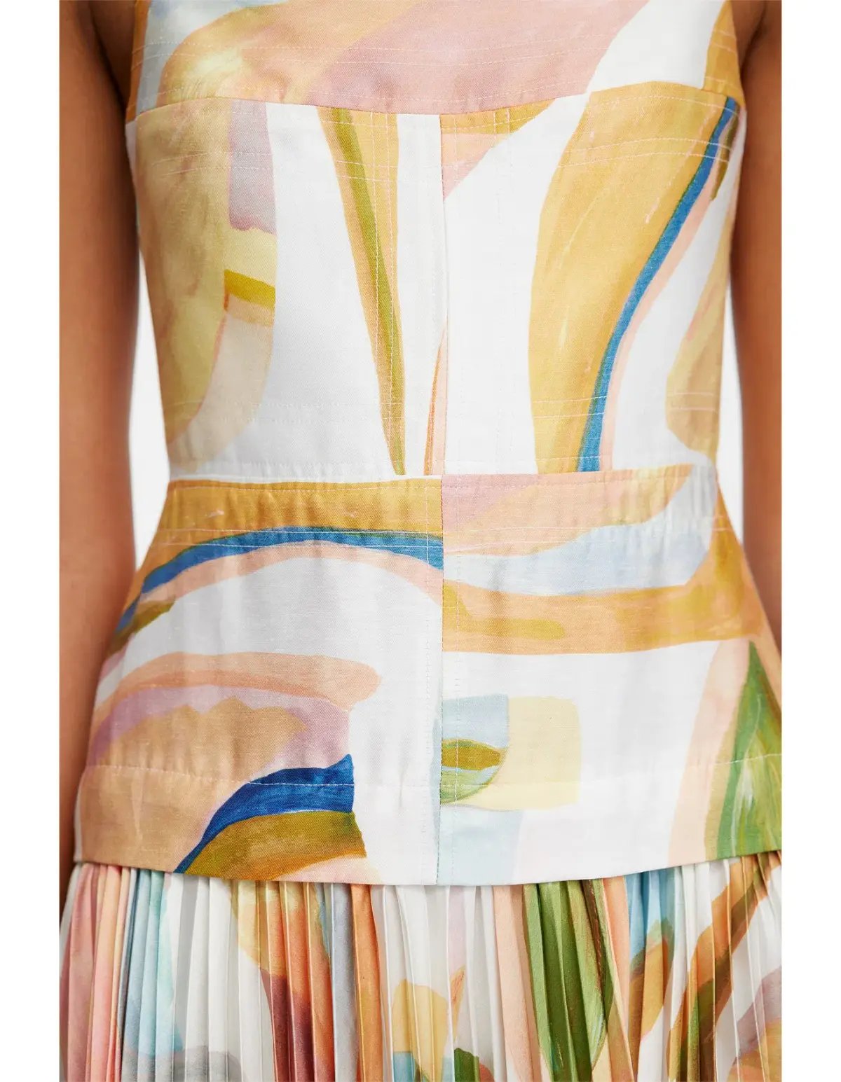Acler Leasgill Midi Dress in Cubist Canyon Size 8 photo 4