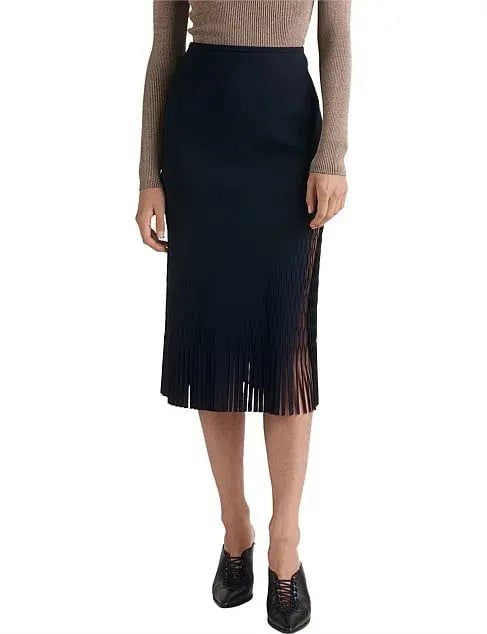 Dion Lee Triangle Perf Skirt Black Size 12 photo 3