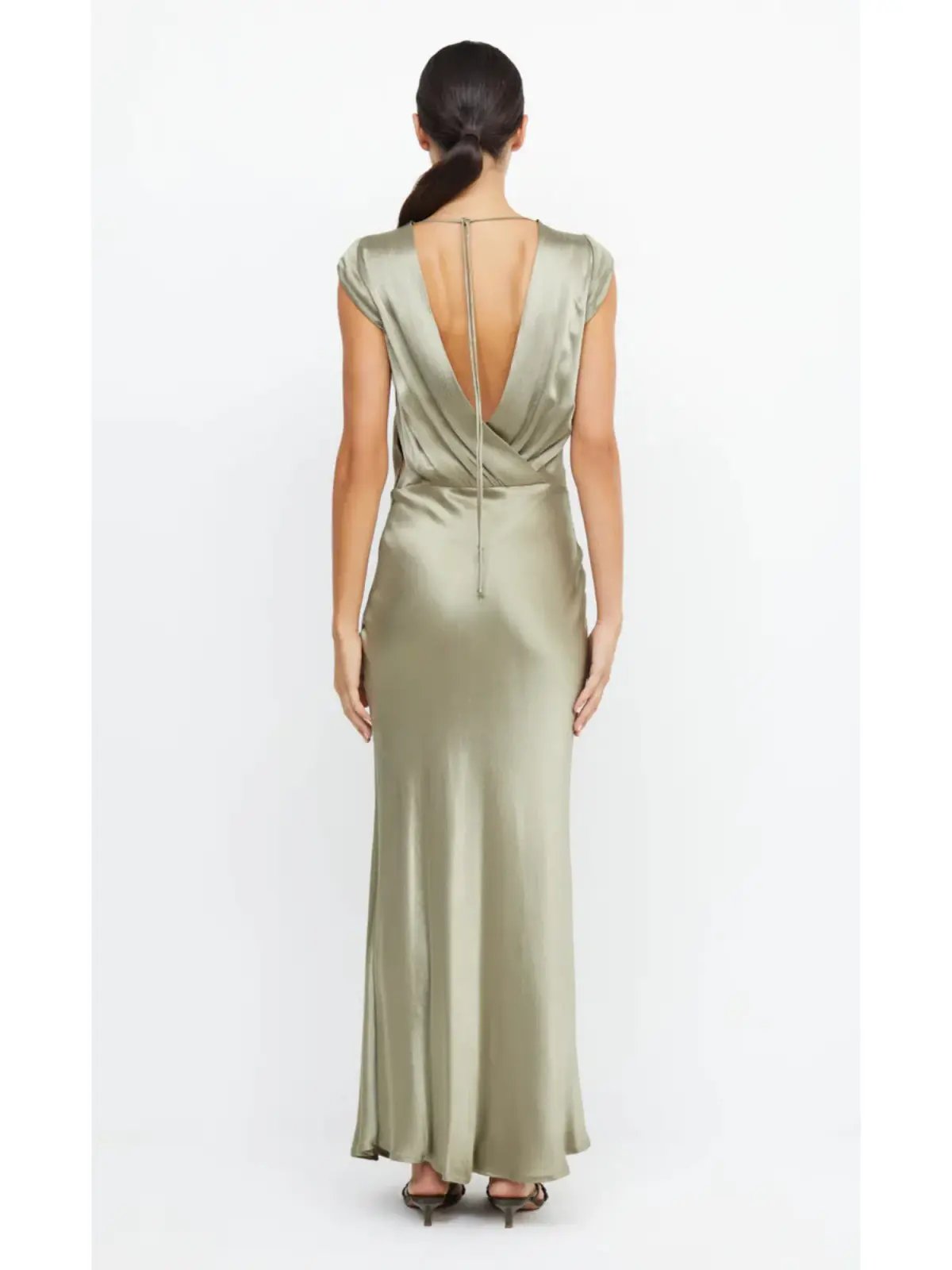 Bec & Bridge Moon Dance Maxi Dress Sage Size AU 16 photo 3