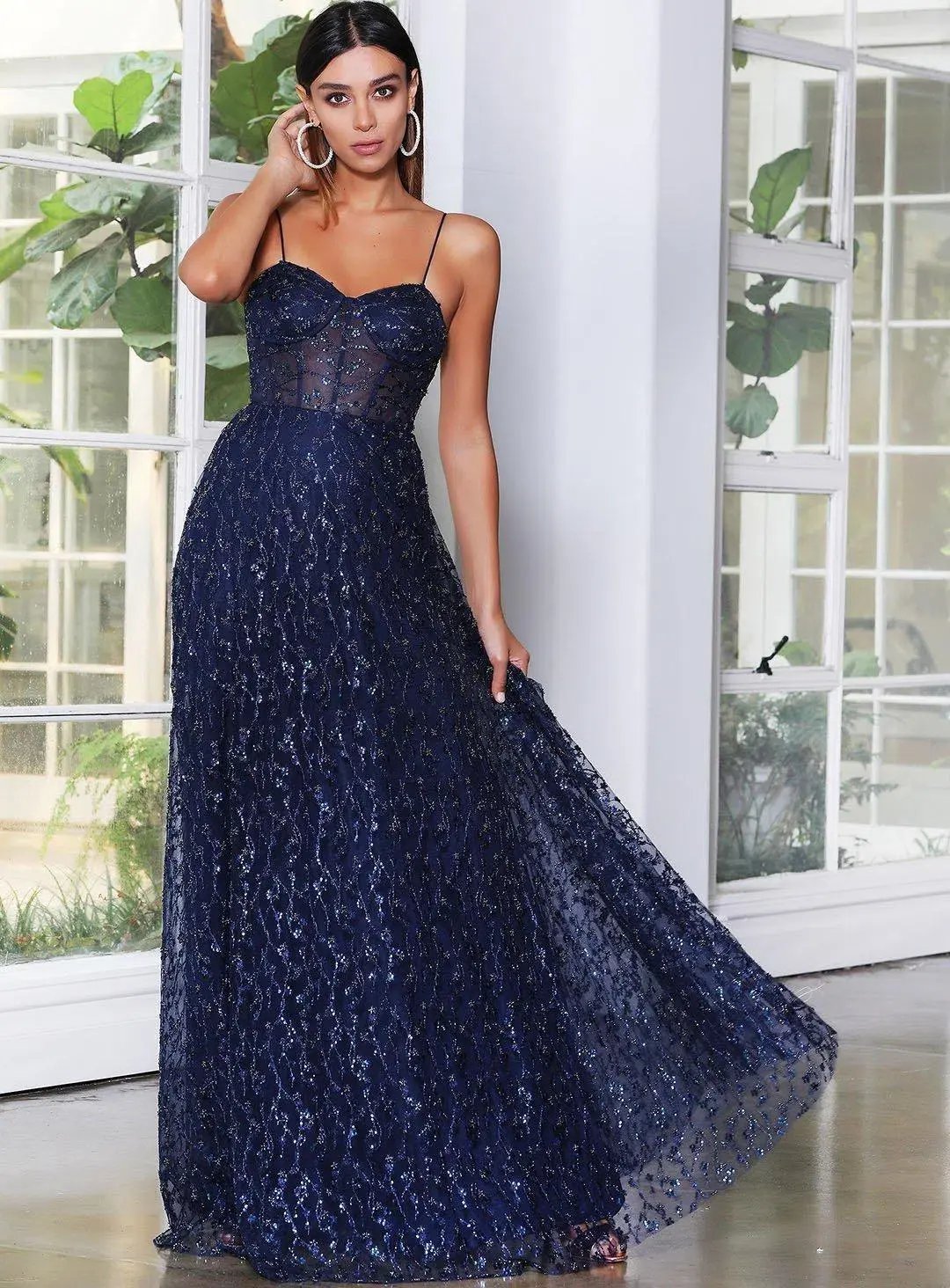 J'adore Kristie Gown Blue Size 10 photo 2