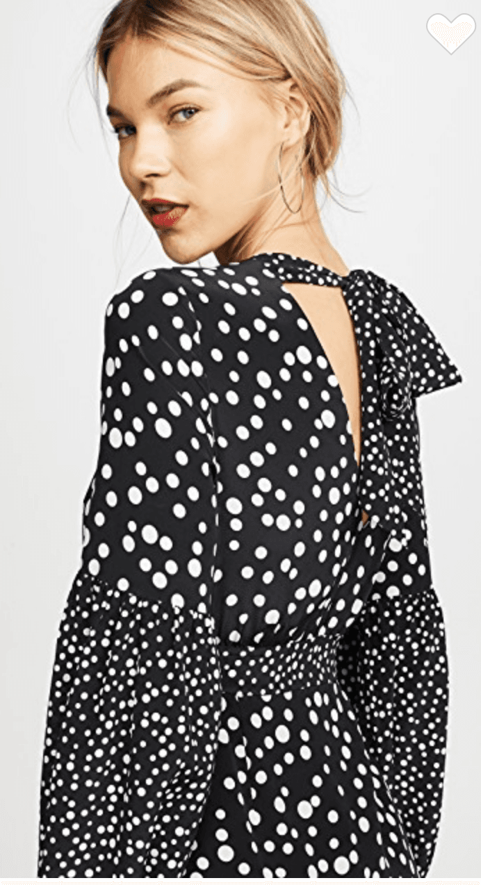 Rixo of London Black and White Spot Dress photo 5