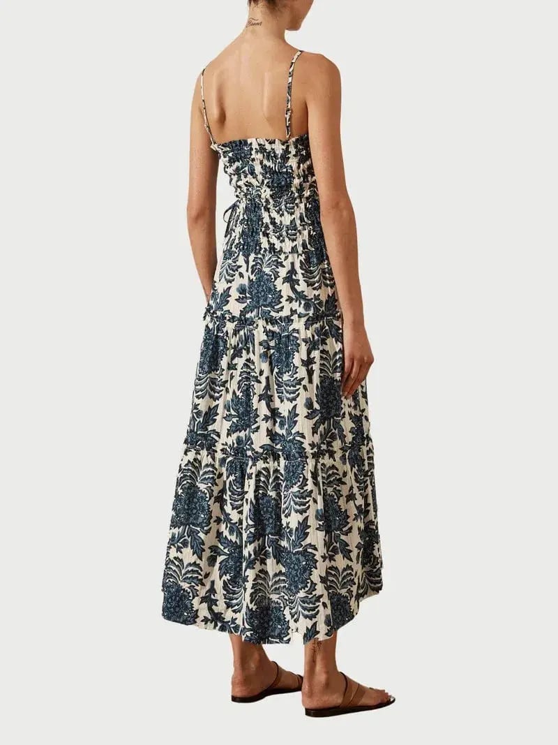 Shona Joy Diana Midi Dress Print Size 6 photo 4