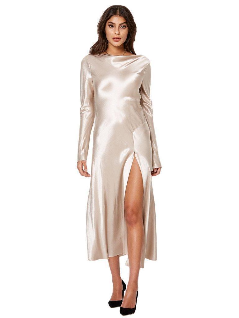 Bec & Bridge Kaia Long Sleeve Dress in Sand Size 8 photo 4