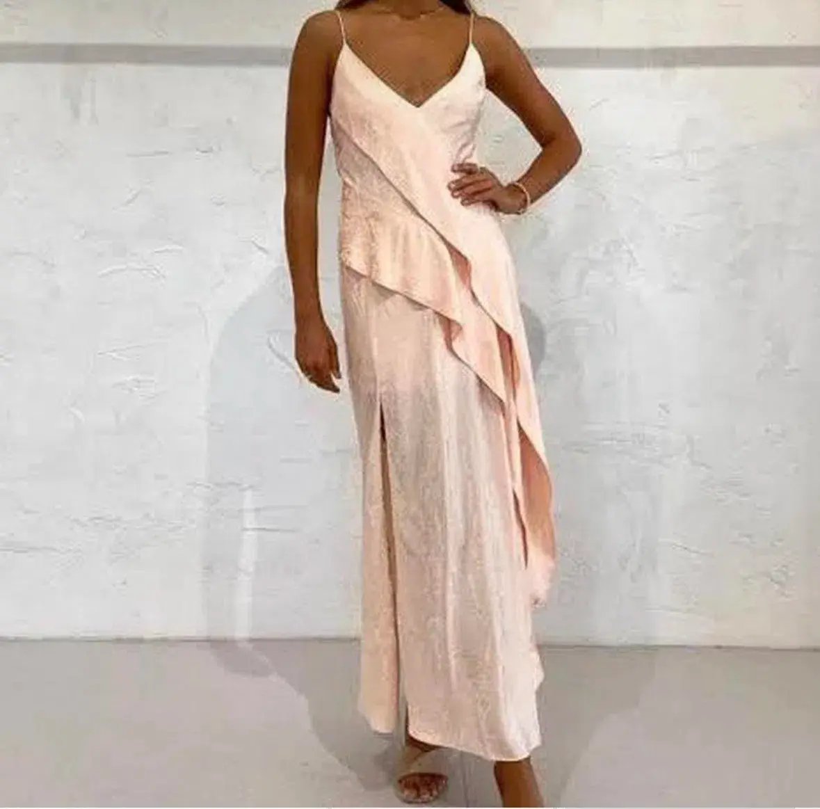 Acler Godwick Slip Dress Peach Orange Size 8 photo 2